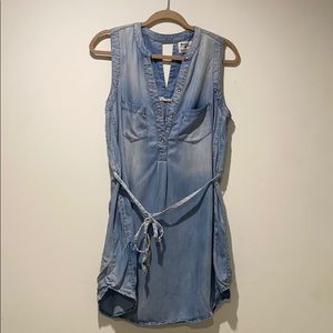 Anthropologie Denim Mini Dress